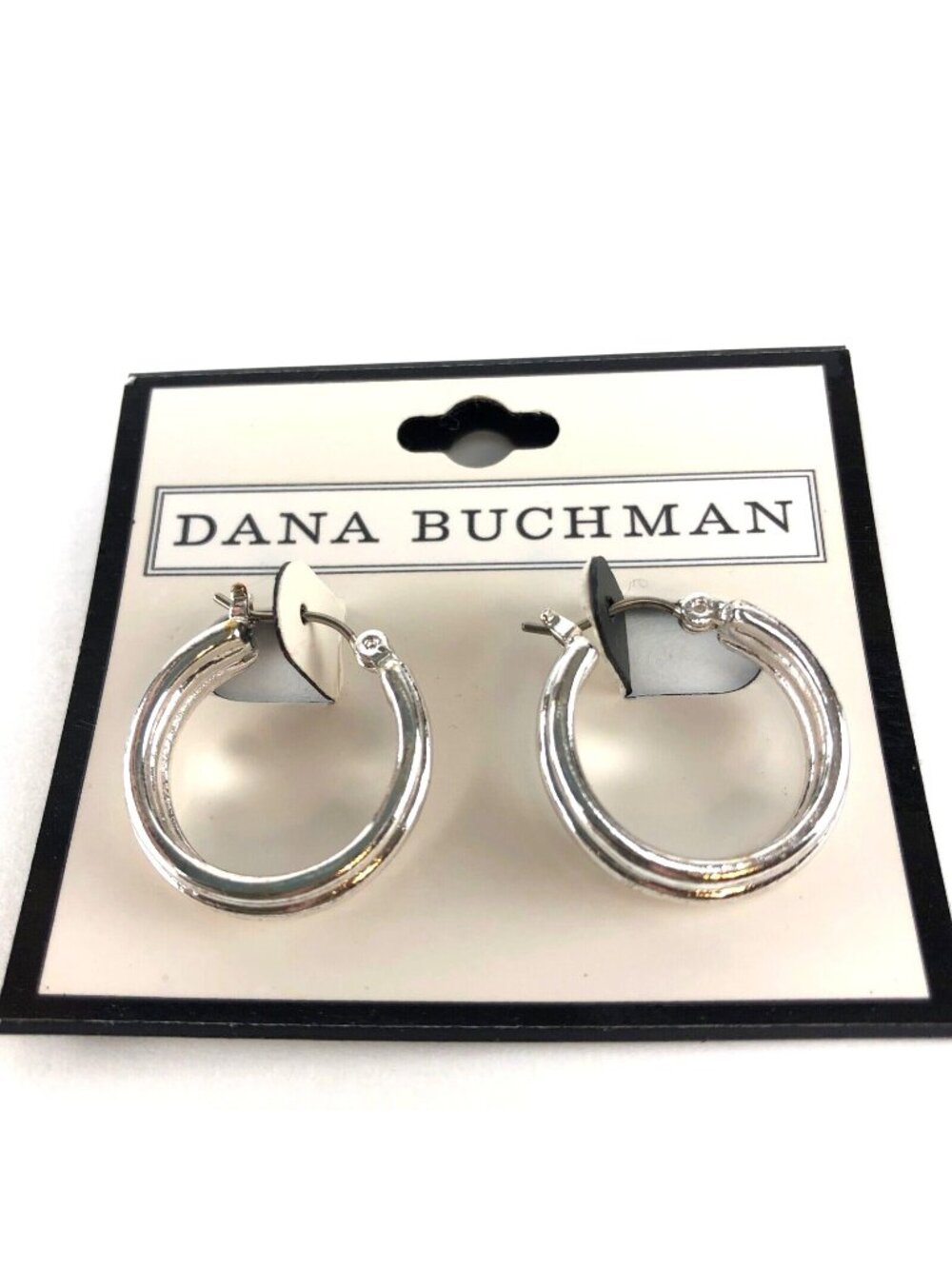 Dana Buchman Earrings Silver-tone Everyday Hoops